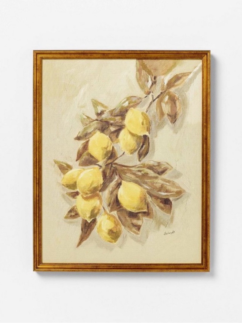 NWT threshold Studio McGee 16x20 lemon wall art